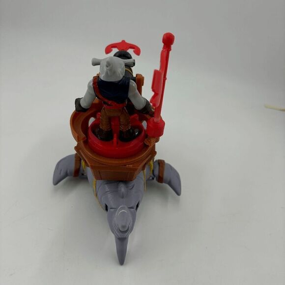 Mega Mouth Shark Toy by Fisher Price Pirates Adventure Imaginext + Figure & Dart - Picture 5 of 5